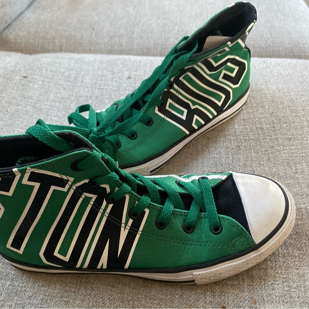 Converse Green and Black Kids Sneakers